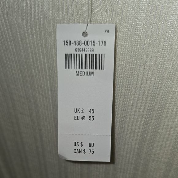 Abercrombie & Fitch White Turtleneck Longsleeve - Picture 2 of 5